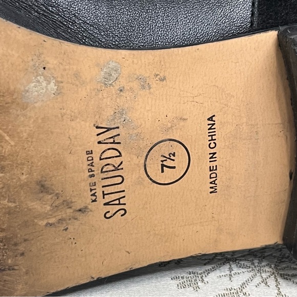 KATE SPADE SATURDAY - Leather & Suede Boots With A Zipper Size 7,5 - Picture 7 of 13